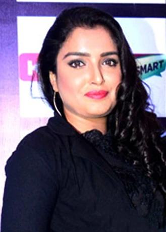 Amrapali Dubey at a Celebrity Cricket League press conference in 2016