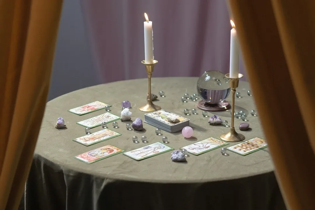 A tarot reading table - The Mystic Maven by Avni, Sector 70, Mohali