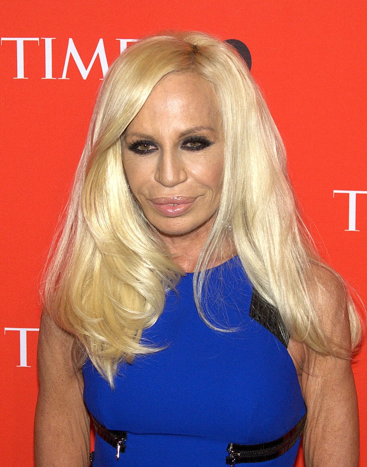 Donatella Versace at the Time 100 gala in 2010