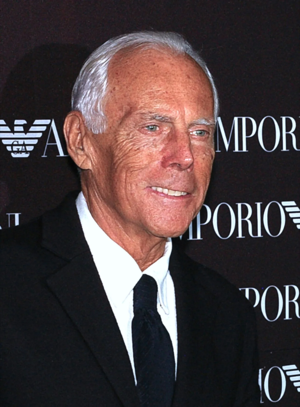 Giorgio Armani photographed in Milan