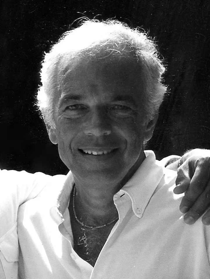 Ralph Lauren in a black-and-white portrait