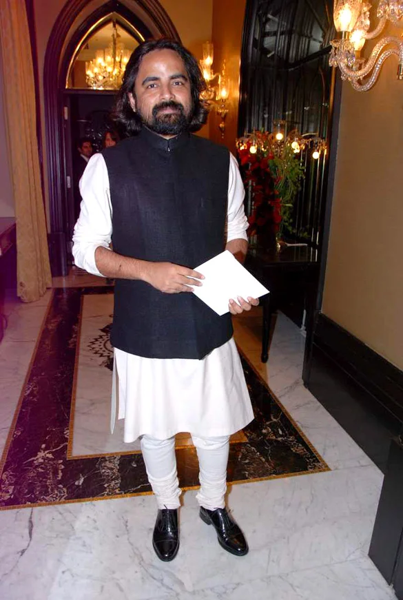 Sabyasachi Mukherjee in a kurta and Nehru jacket at a Kolkata event