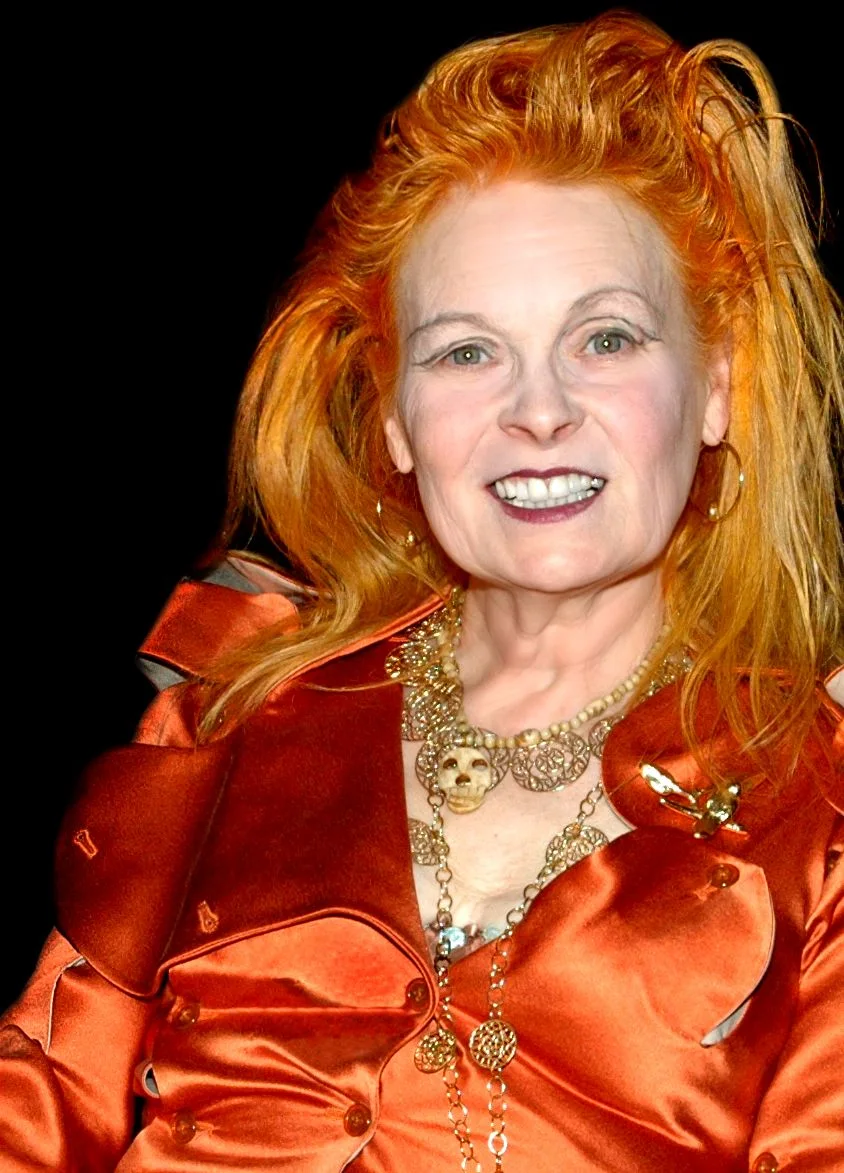 Vivienne Westwood with her signature orange hair
