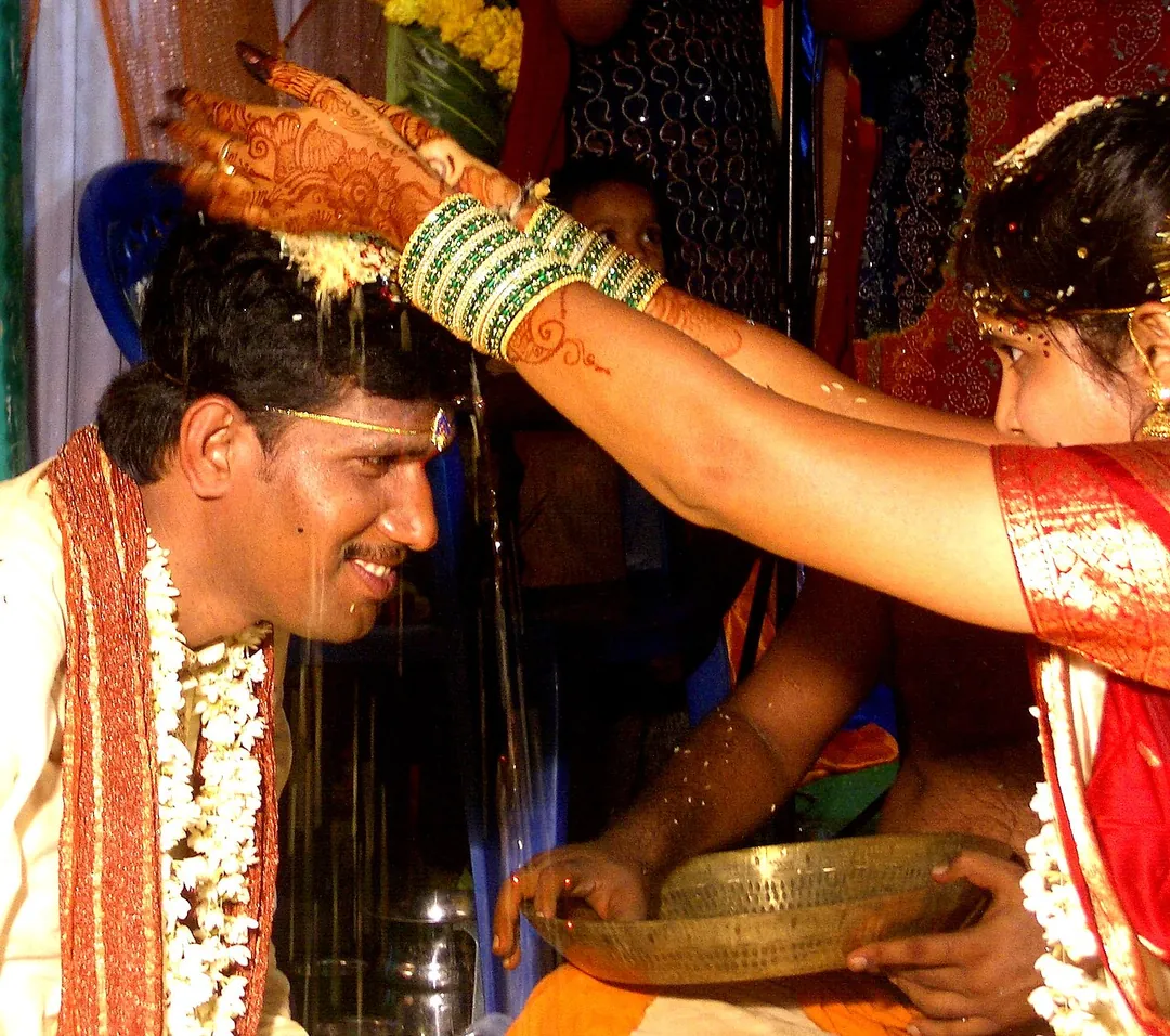 Traditional wedding ritual in Hyderabad, the home format of Nishitha Events Management Uppuguda