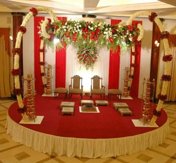 Wedding mandap décor by Bharat Events, Pune event management company