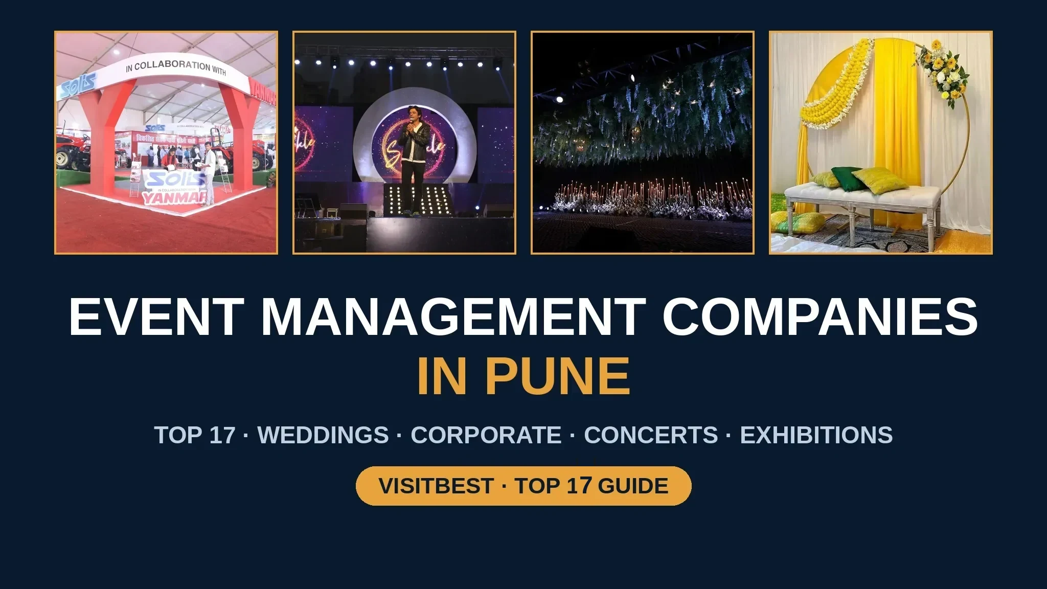Event management companies in Pune — compiled cover of real event photographs