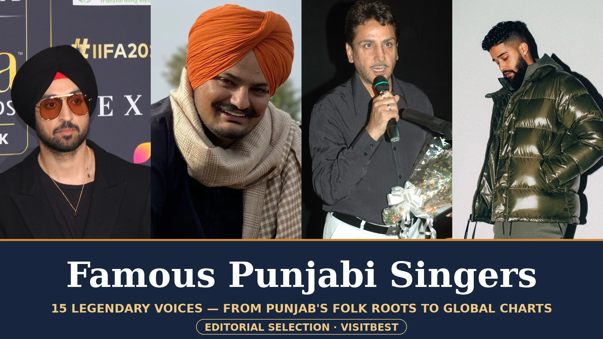 Famous Punjabi singers — compiled cover with Diljit Dosanjh, Sidhu Moose Wala, Gurdas Maan and AP Dhillon