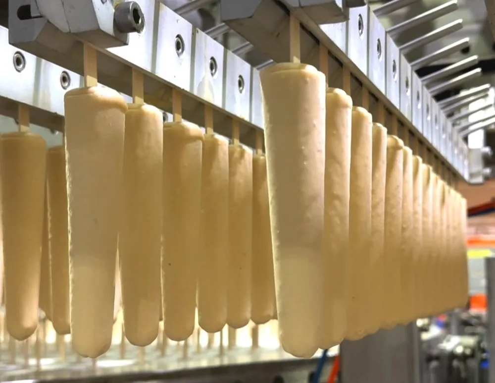 Kulfi production at Dinshaw's