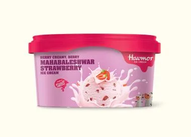 Havmor Mahabaleshwar Strawberry ice cream tub