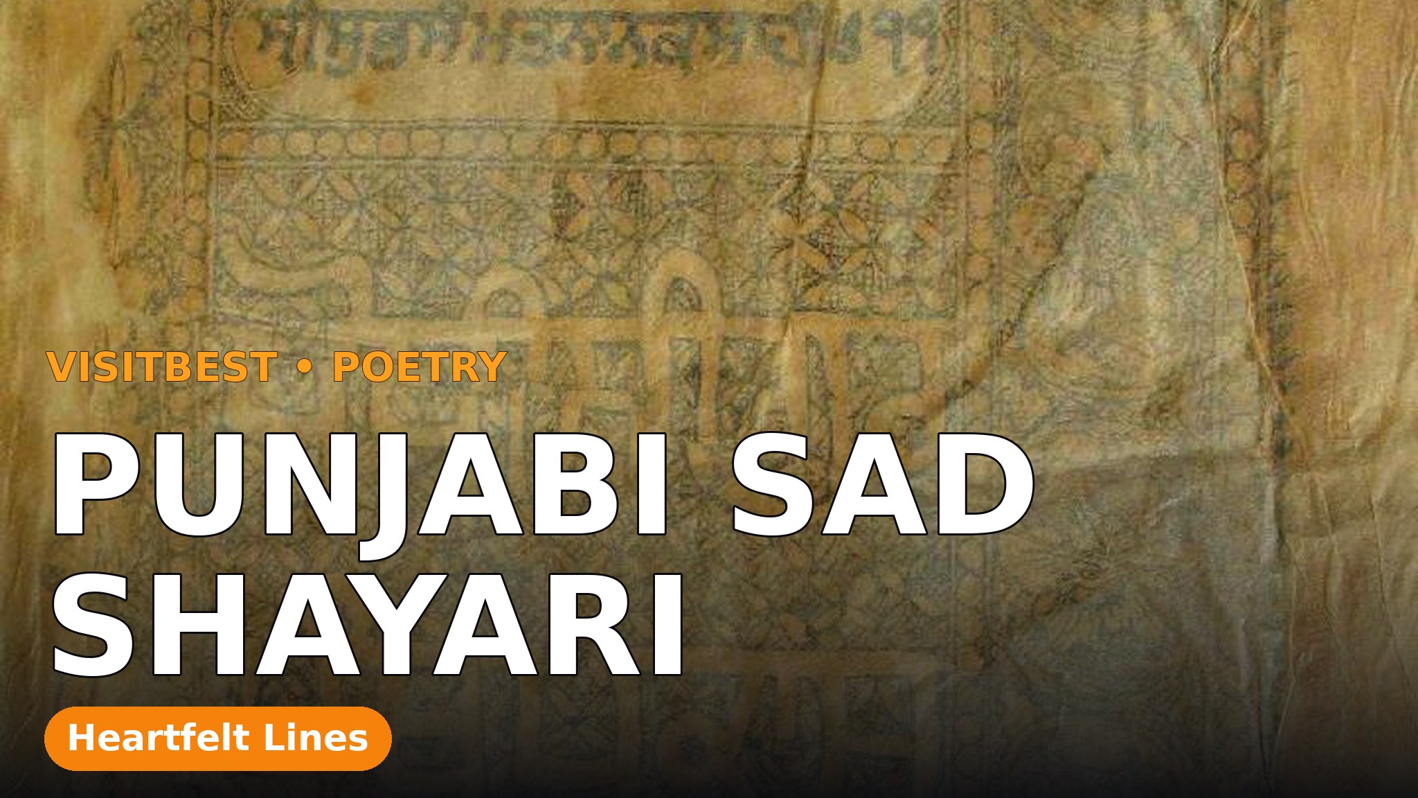 Punjabi Sad Shayari — VisitBest cover