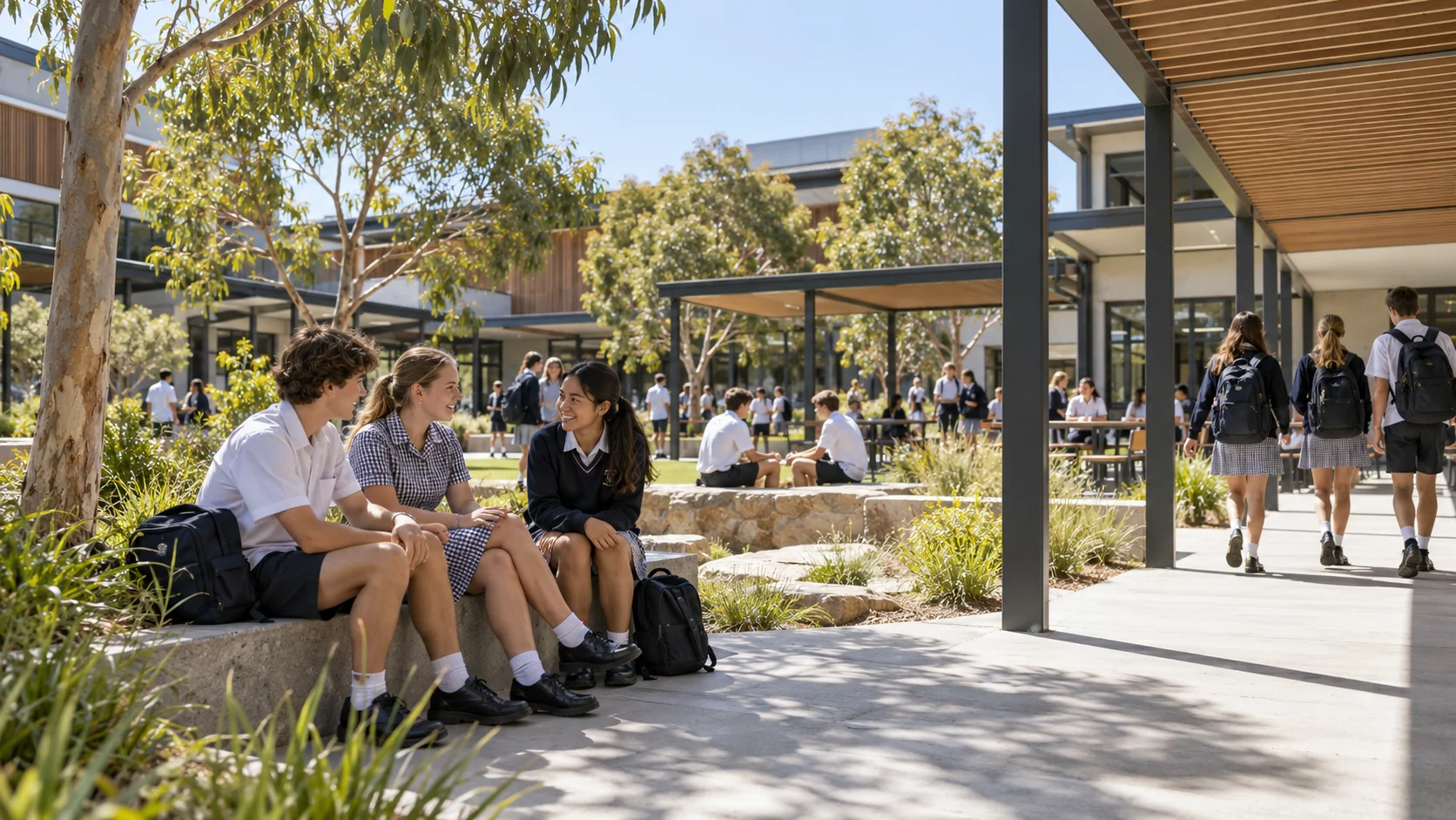 Illustration for 100 Secondary Schools in Australia: Three-State Comparison Guide; fictional setting