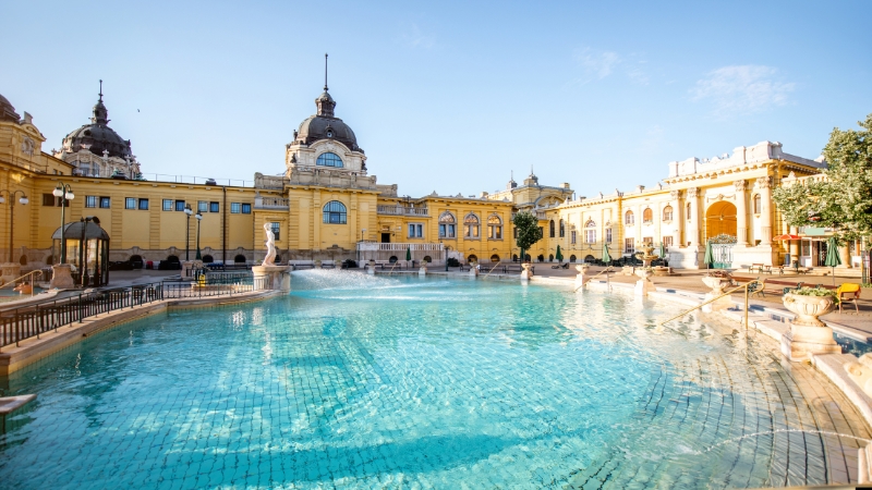 Budapest Hungary Buda Castle Thermal Baths