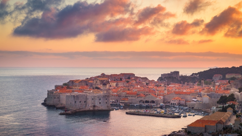 Dubrovnik Croatia Old Town Adriatic Sea