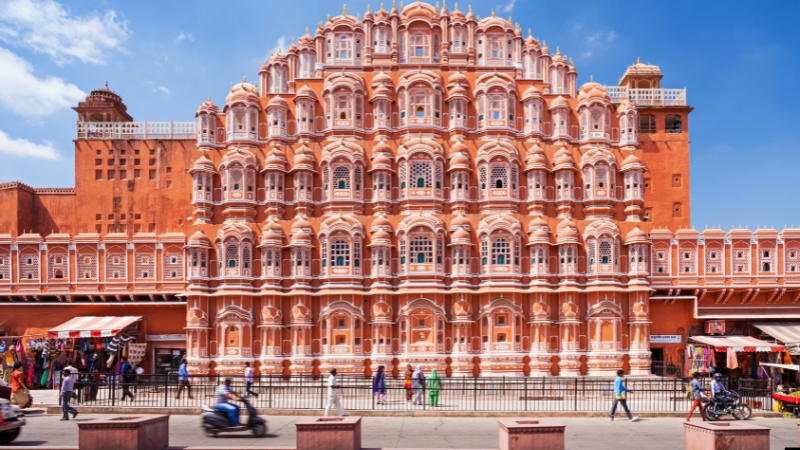 Jaipur India Amber Fort Hawa Mahal