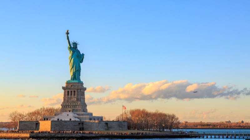 New York City USA Statue of Liberty Central Park