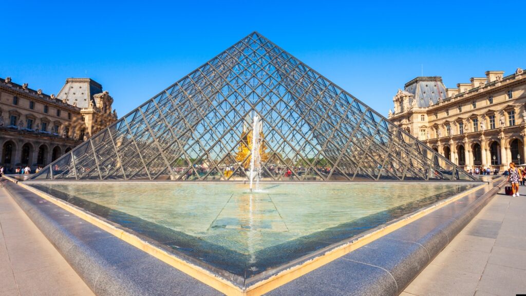 Paris France Eiffel Tower Louvre Museum Hd Photo