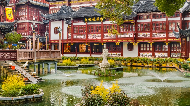 Shanghai China The Bund Yu Garden